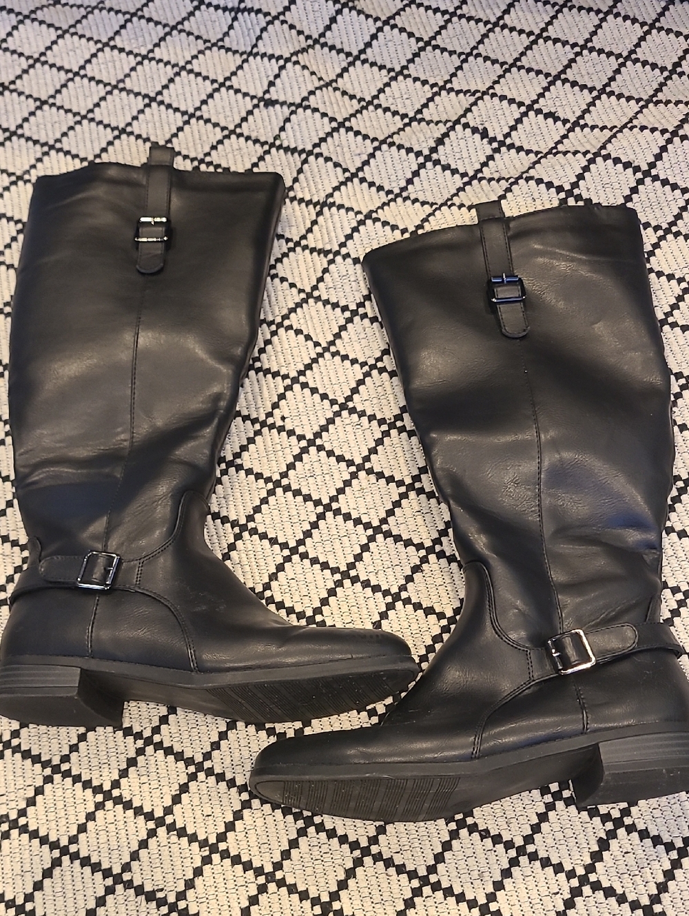 Toetos Black Riding Boots In Great Condtion. 8.5 Wide